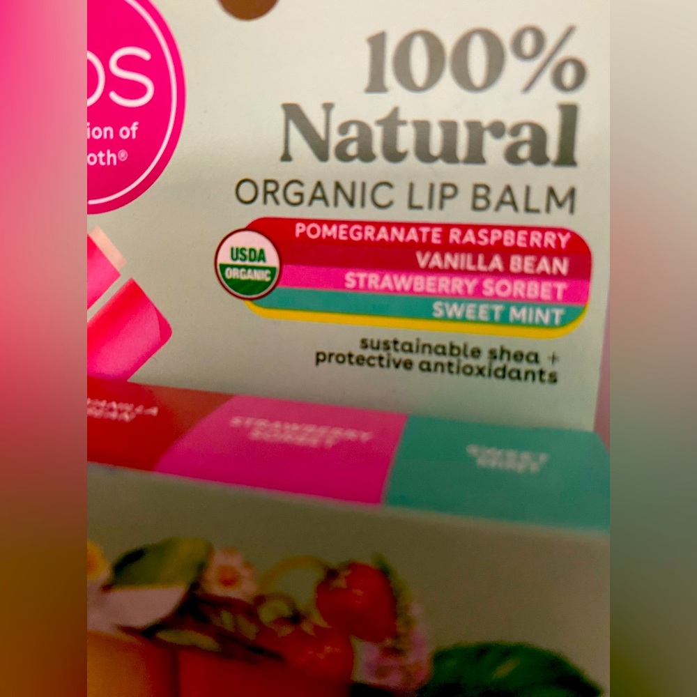 EOS 100% Natural organic lip balm